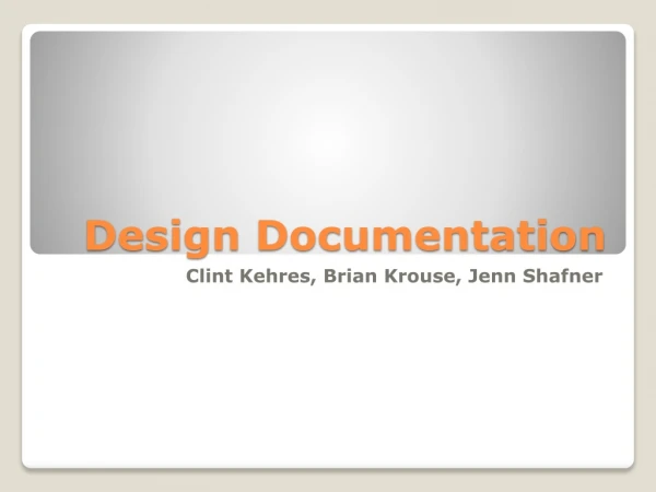 Design Documentation