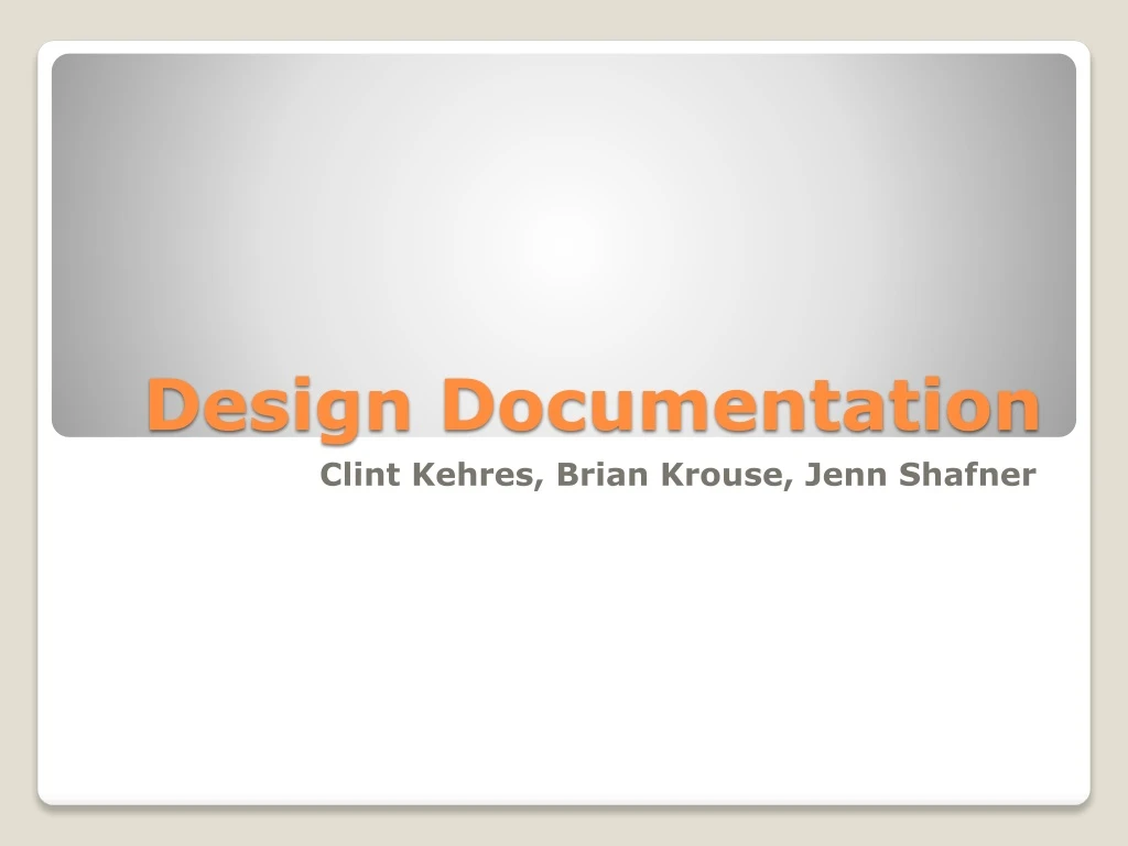 design documentation