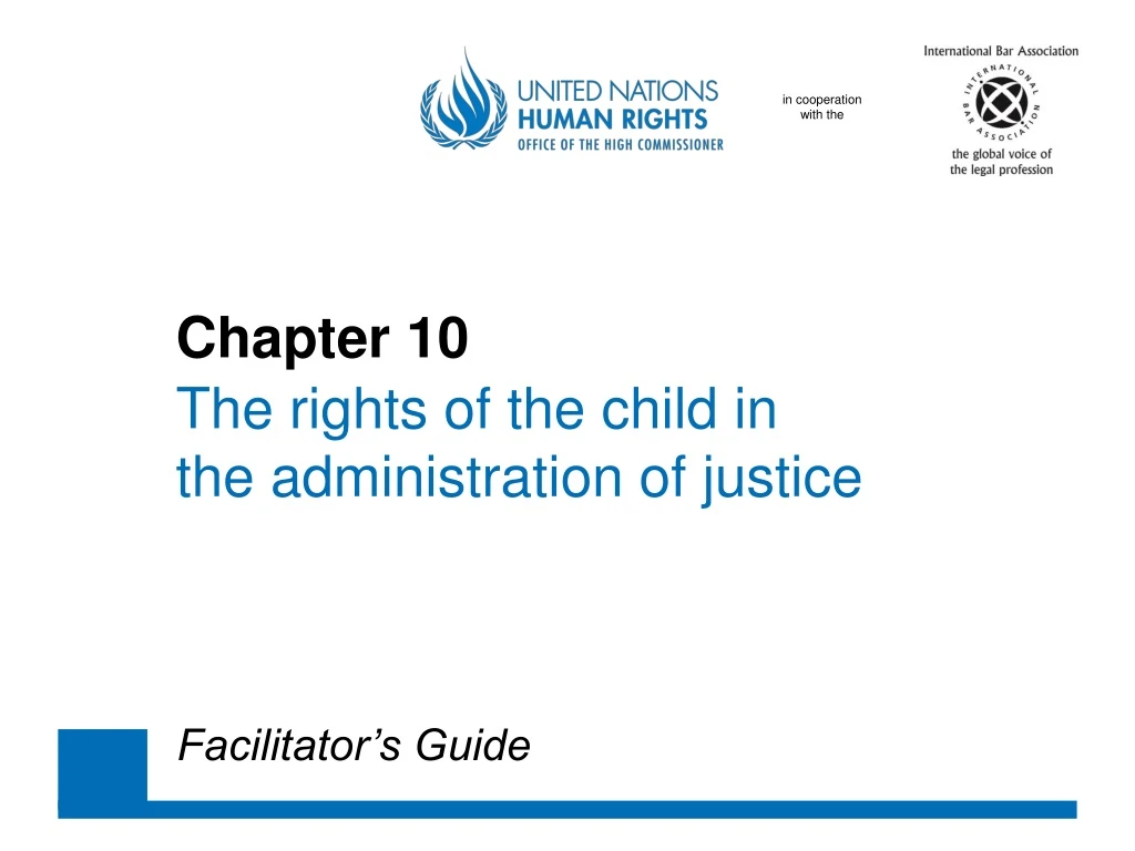 chapter 10 the rights of the child in the administration of justice