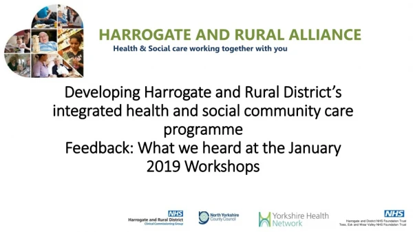 We held four workshops with colleagues and wider partners in January 2019.