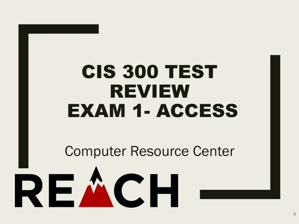 cis 300 test review exam 1 access