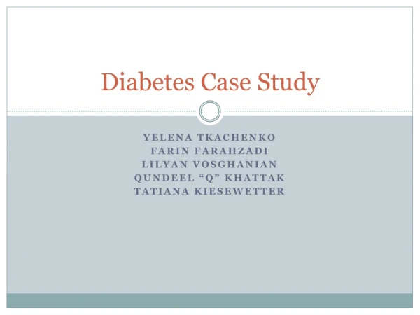 Diabetes Case Study