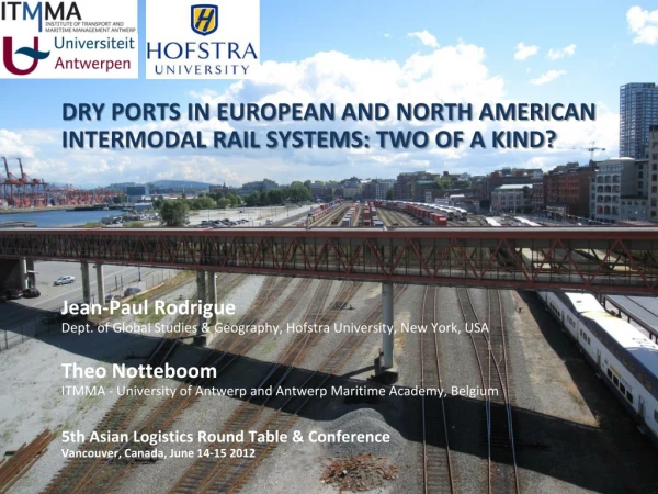 INTRODUCTION: THE ROLE OF Dry Ports
