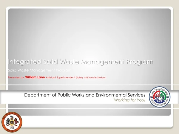Integrated Solid Waste Management Program