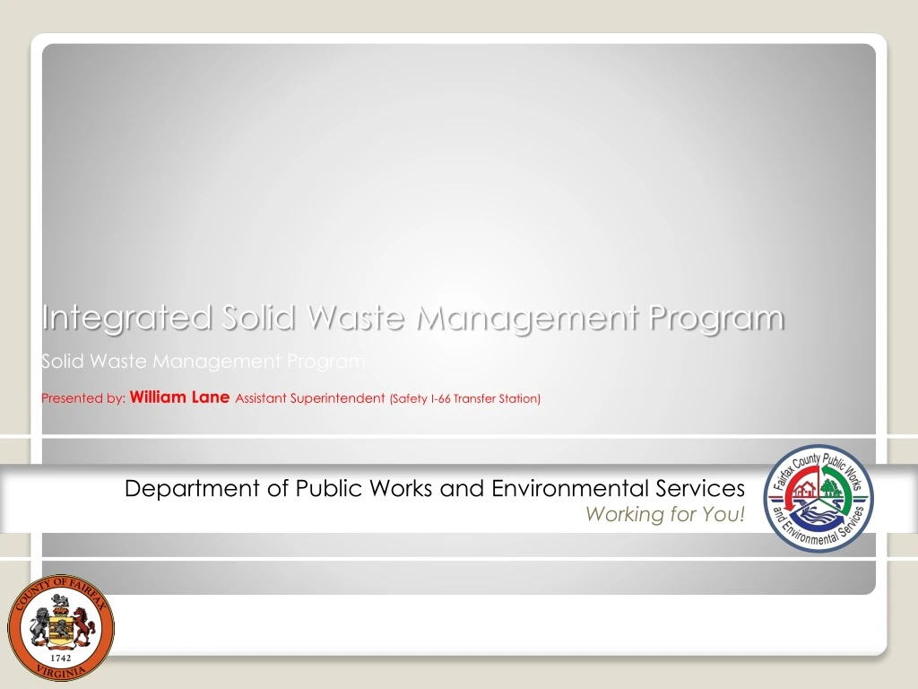 integrated solid waste management program