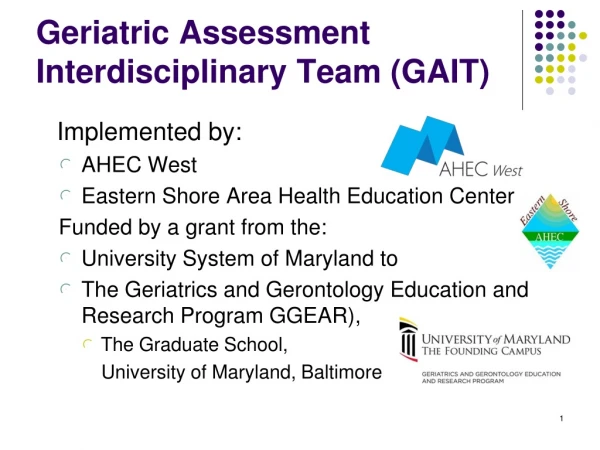 Geriatric Assessment Interdisciplinary Team (GAIT)