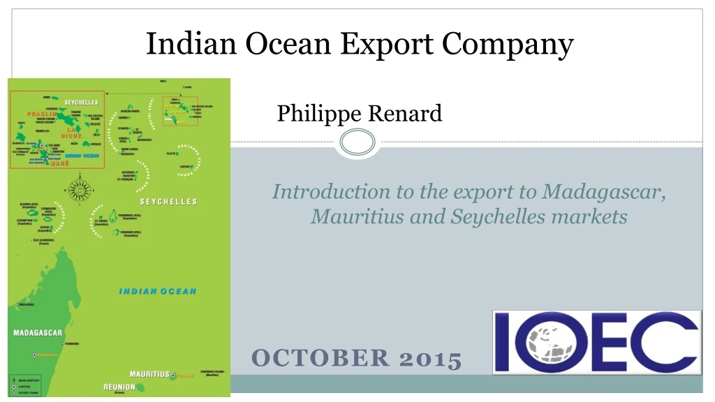 indian ocean export company philippe renard