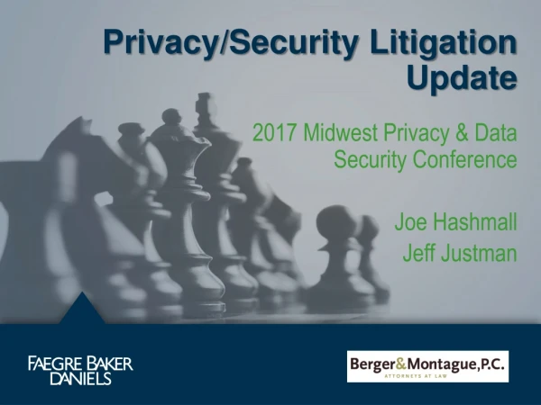 Privacy/Security Litigation Update