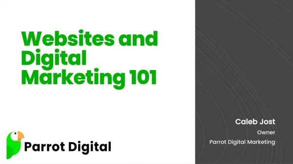 Websites and Digital Marketing 101