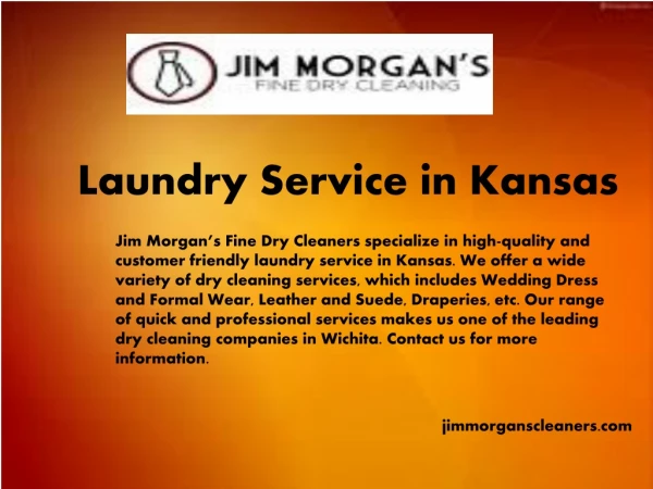 Jimmorganscleaners.com - Laundry service in kansas