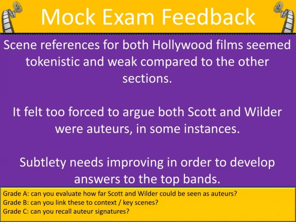 Mock Exam Feedback