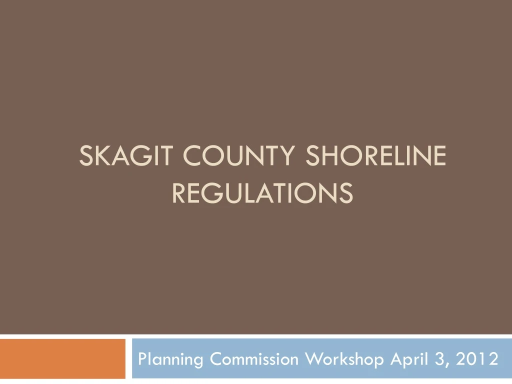 skagit county shoreline regulations