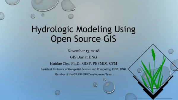 Hydrologic Modeling Using Open Source GIS