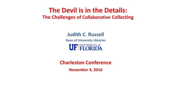 The Devil is in the Details: The Challenges of Collaborative Collecting