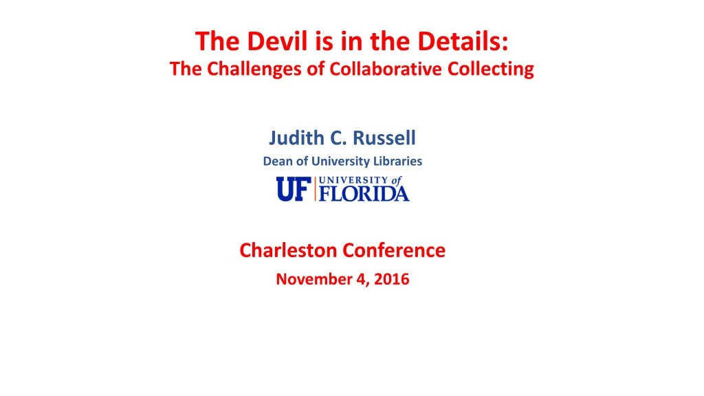 the devil is in the details the challenges of collaborative collecting