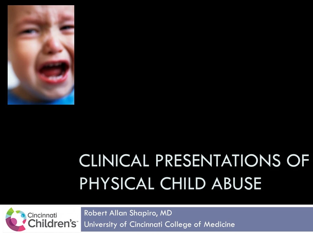clinical presentations of physical child abuse