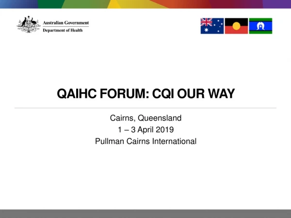 QAIHC Forum: CQI Our way