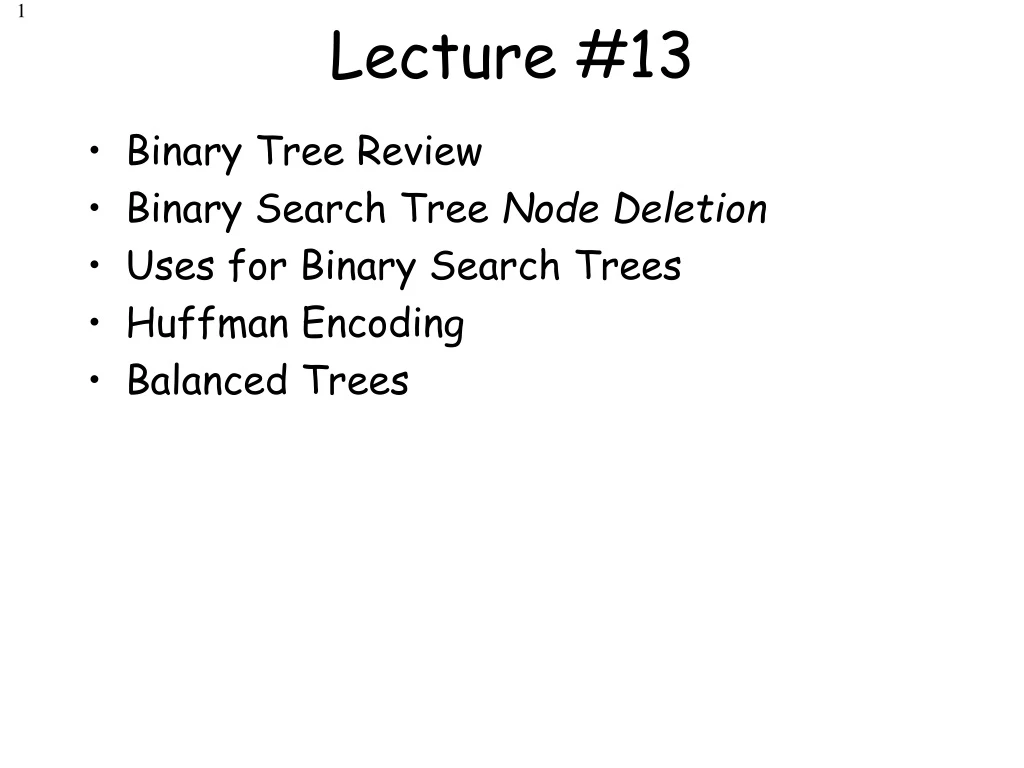 lecture 13