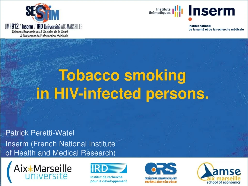 patrick peretti watel inserm french national institute of health and medical research