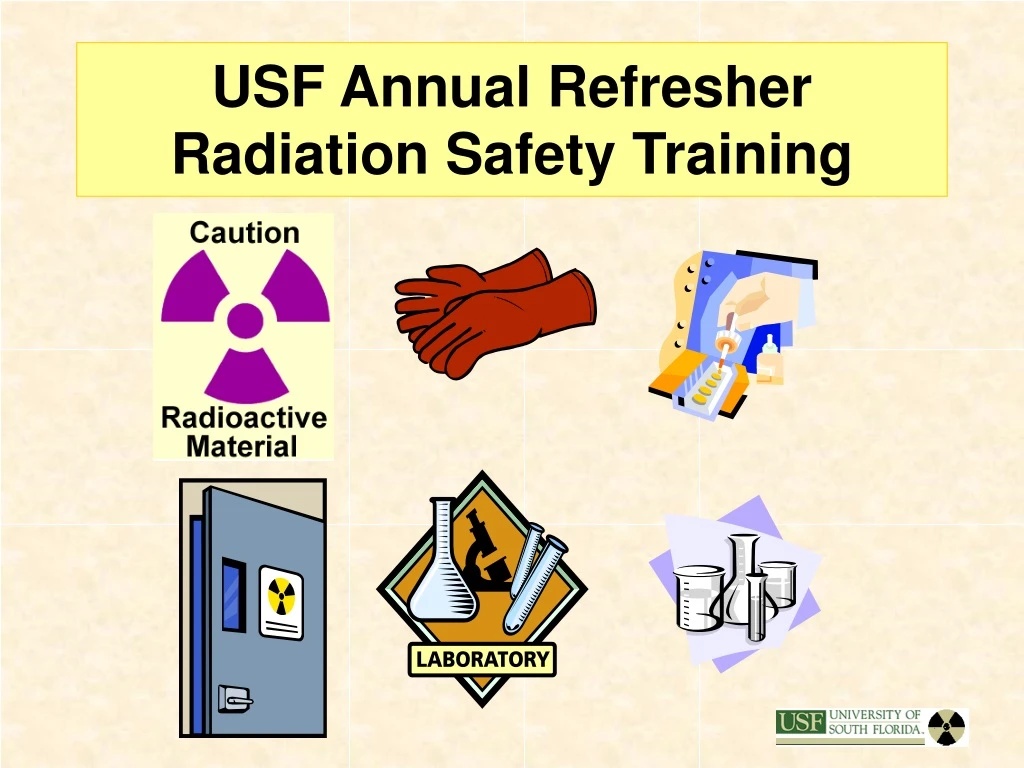 usf annual refresher radiation safety training