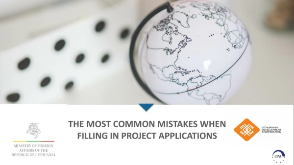 THE MOST COMMON MISTAKES WHEN FILLING IN PROJECT APPLICATIONS