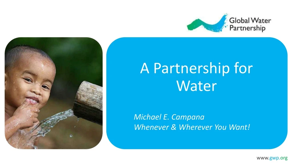 a partnership for water