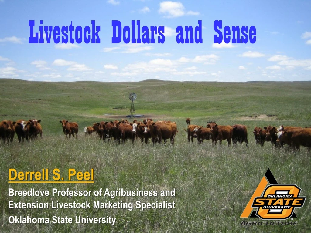 livestock dollars and sense