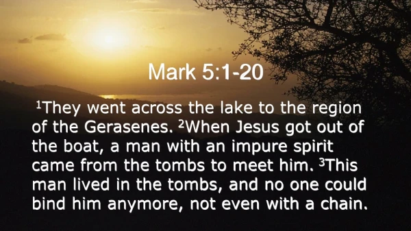 Mark 5:1-20