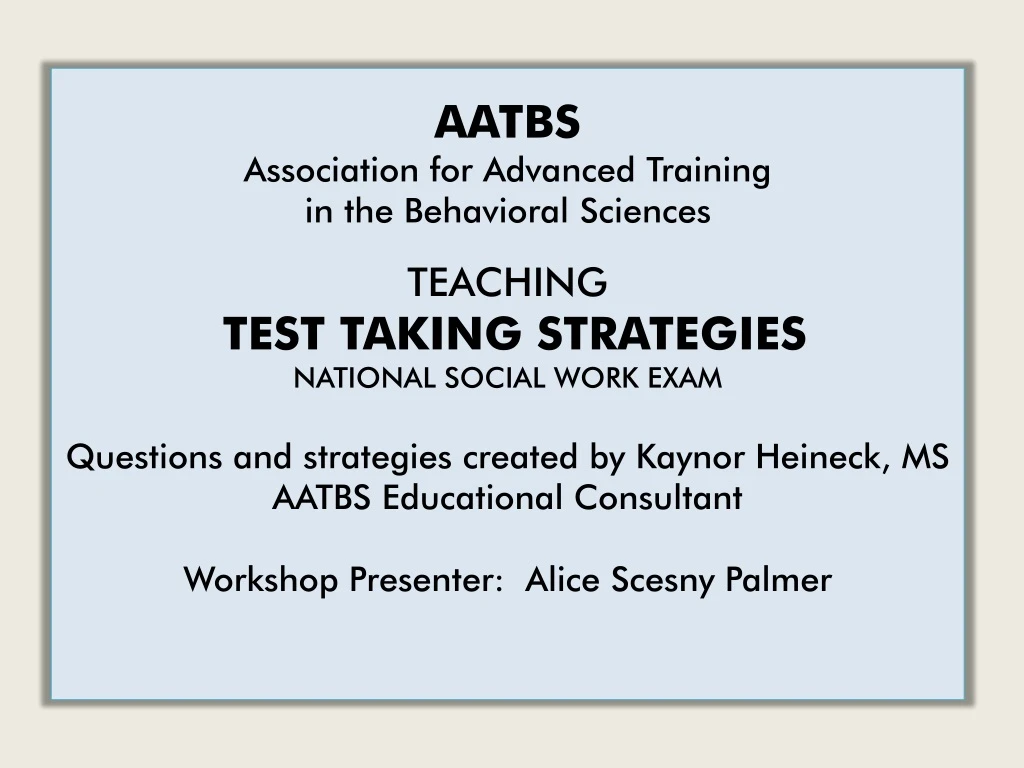 aatbs association for advanced training