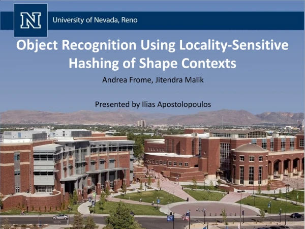 Object Recognition Using Locality-Sensitive Hashing of Shape Contexts