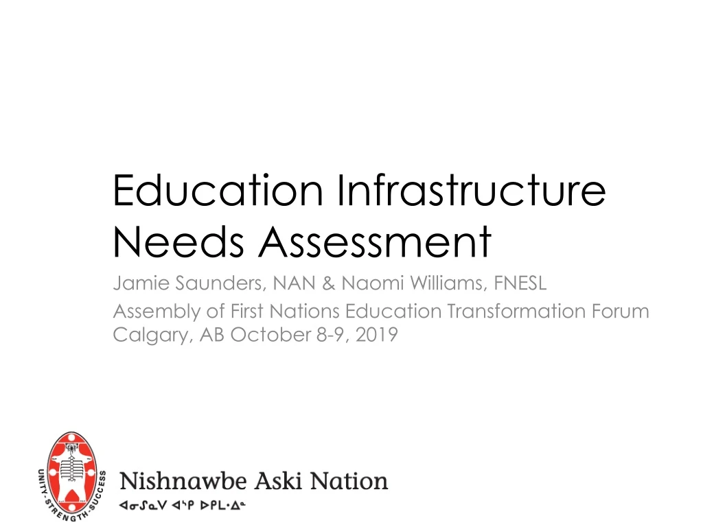 education infrastructure needs assessment