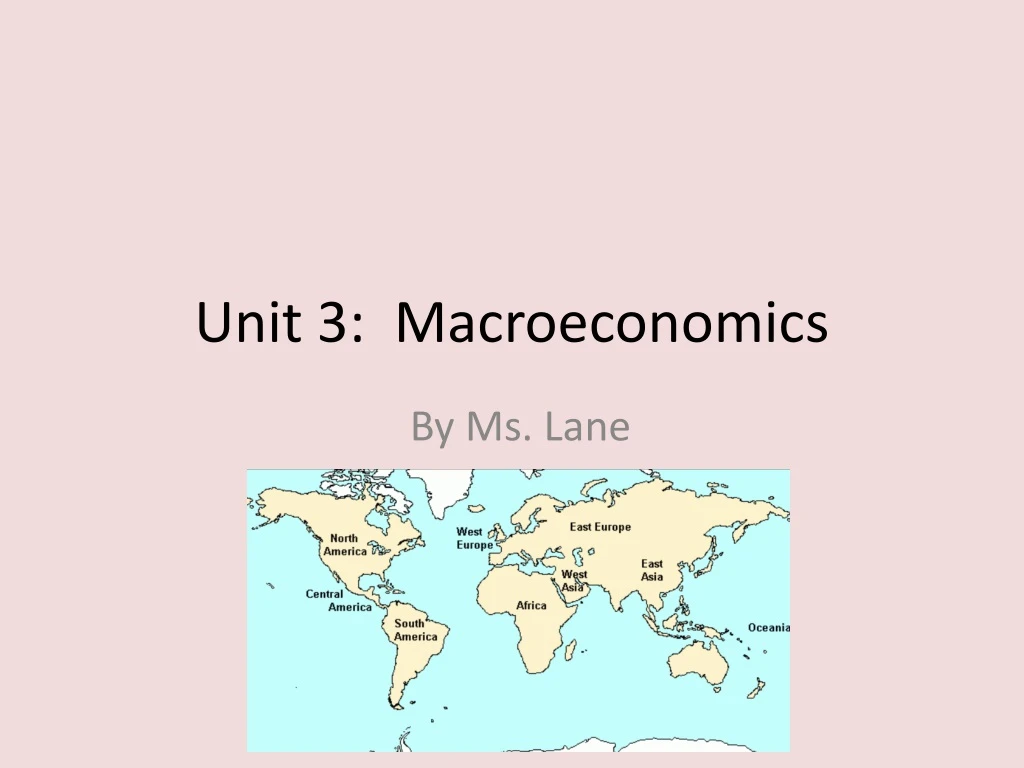 unit 3 macroeconomics