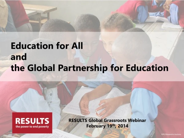 Education for All and the Global Partnership for Education