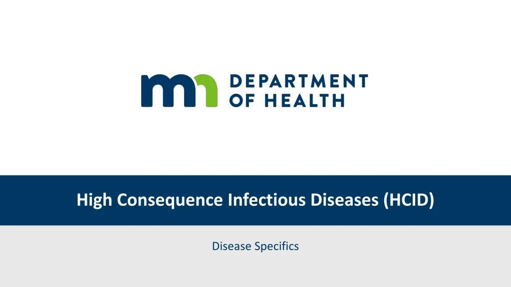 high consequence infectious diseases hcid