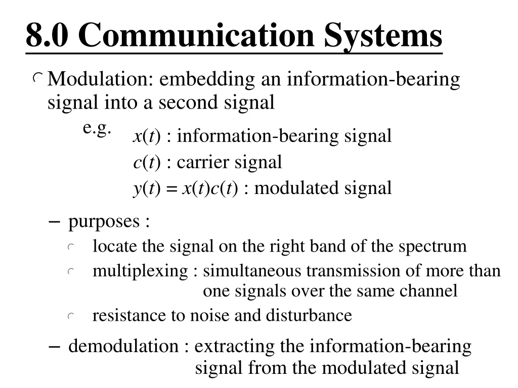 8 0 communication systems