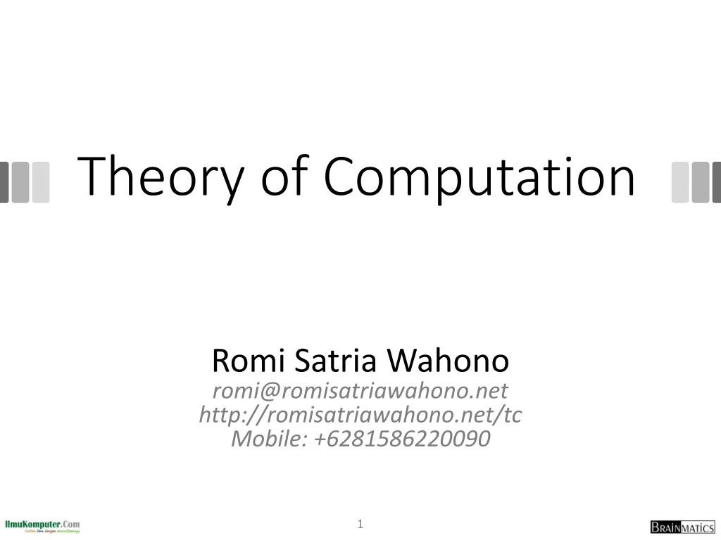 theory of computation