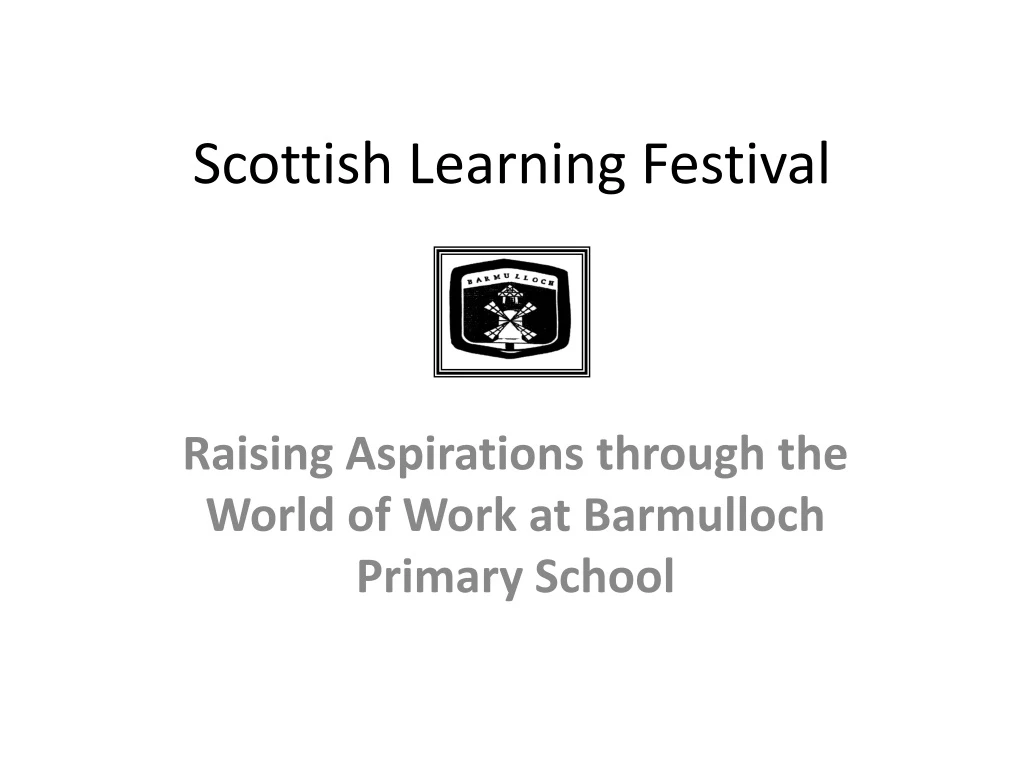 scottish learning festival