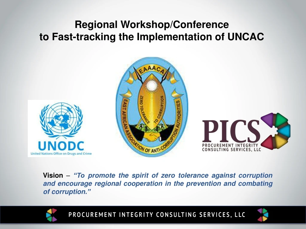 regional workshop conference t o fast tracking