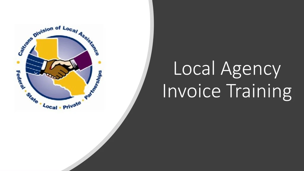 local agency invoice training