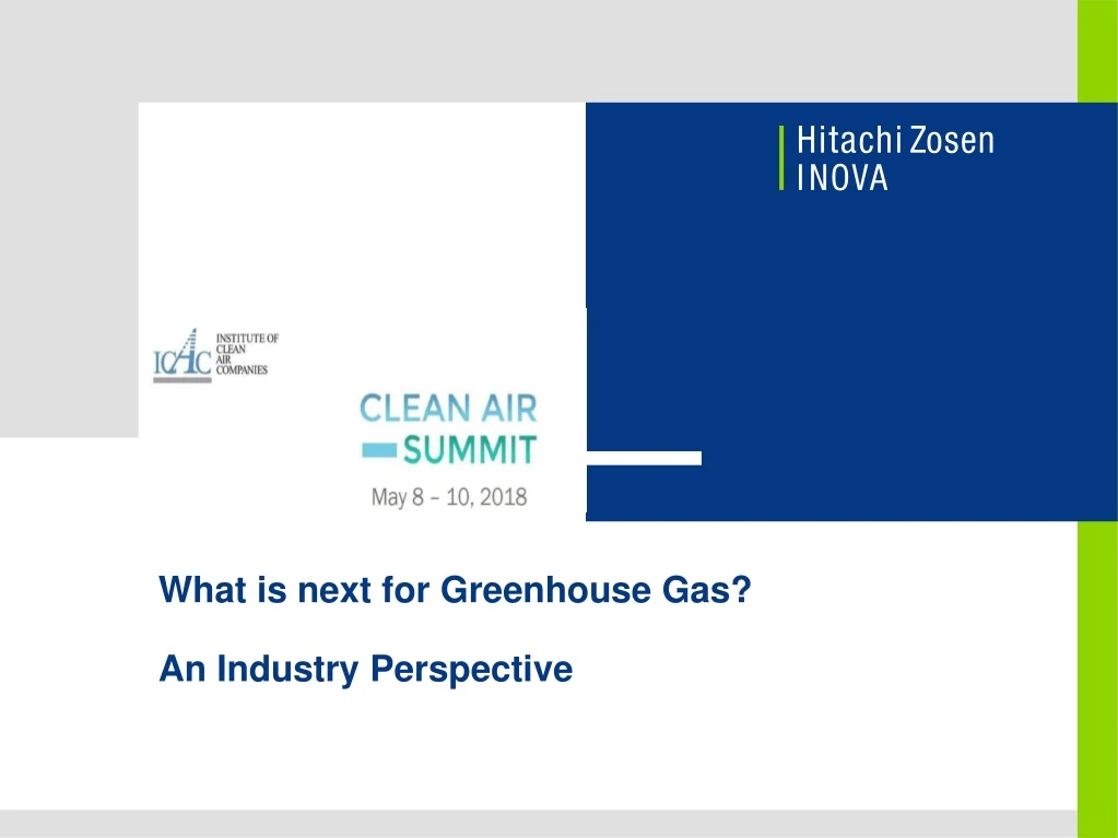 what is next for greenhouse gas an industry