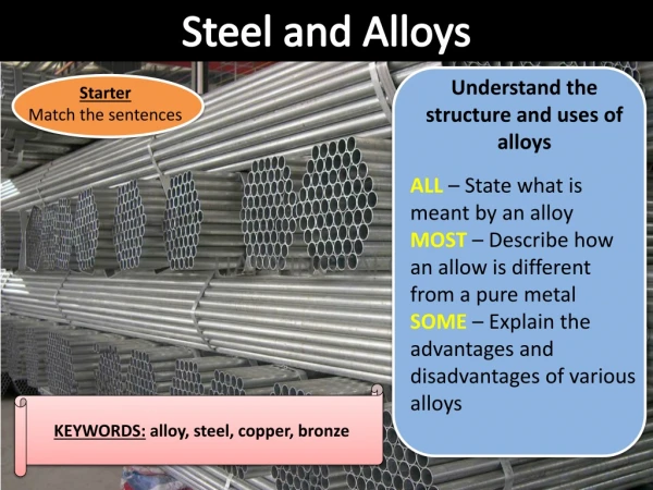 Steel and Alloys