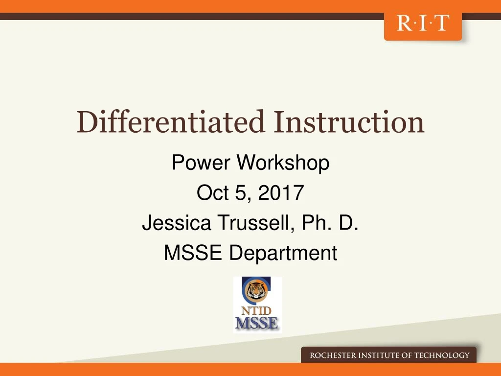 differentiated instruction