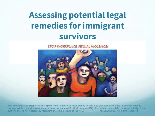Assessing potential legal remedies for immigrant survivors