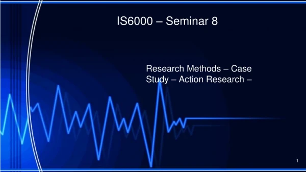IS6000 – Seminar 8