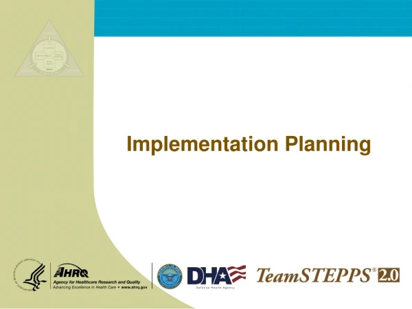 Implementation Planning