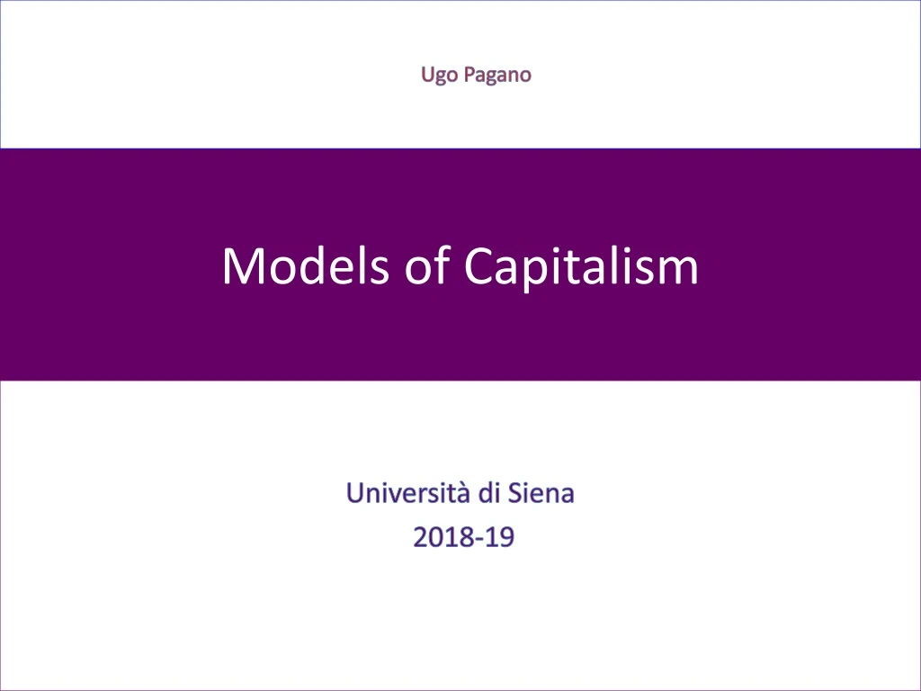models of capitalism
