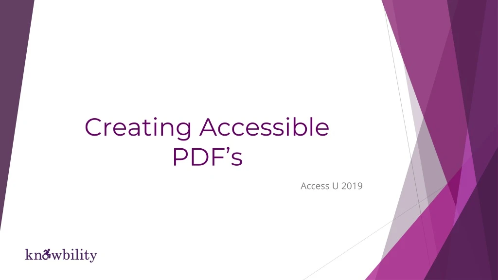 creating accessible pdf s