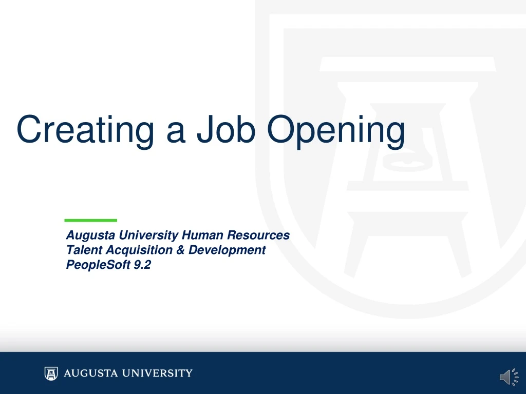 creating a job opening