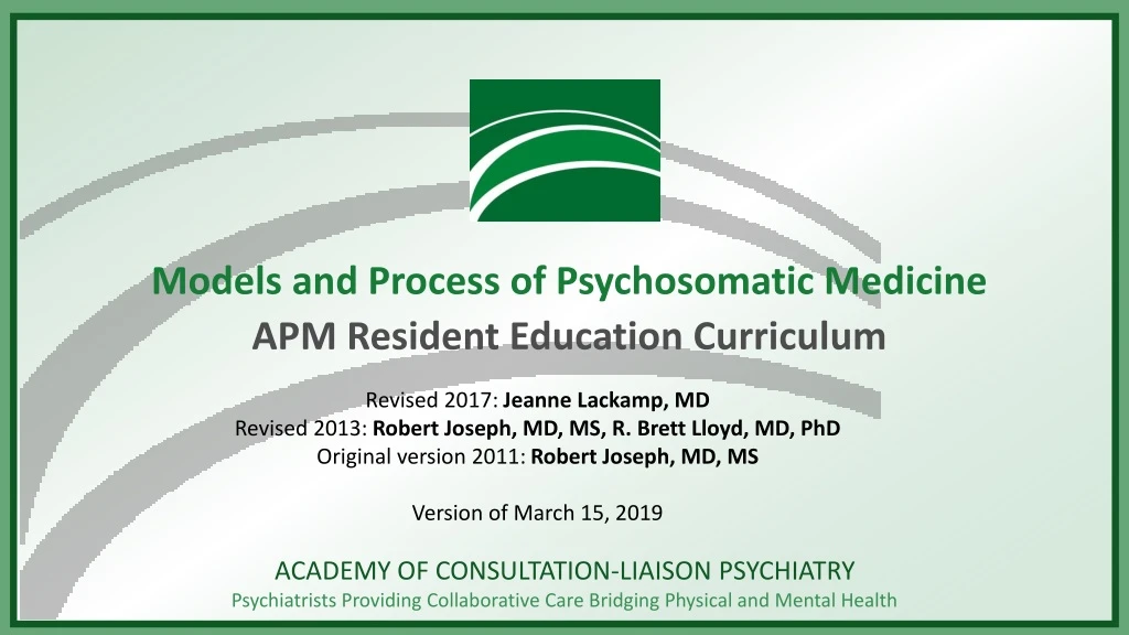 models and process of psychosomatic medicine