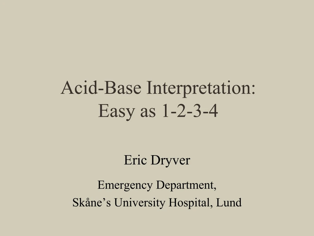 acid base interpretation e asy as 1 2 3 4